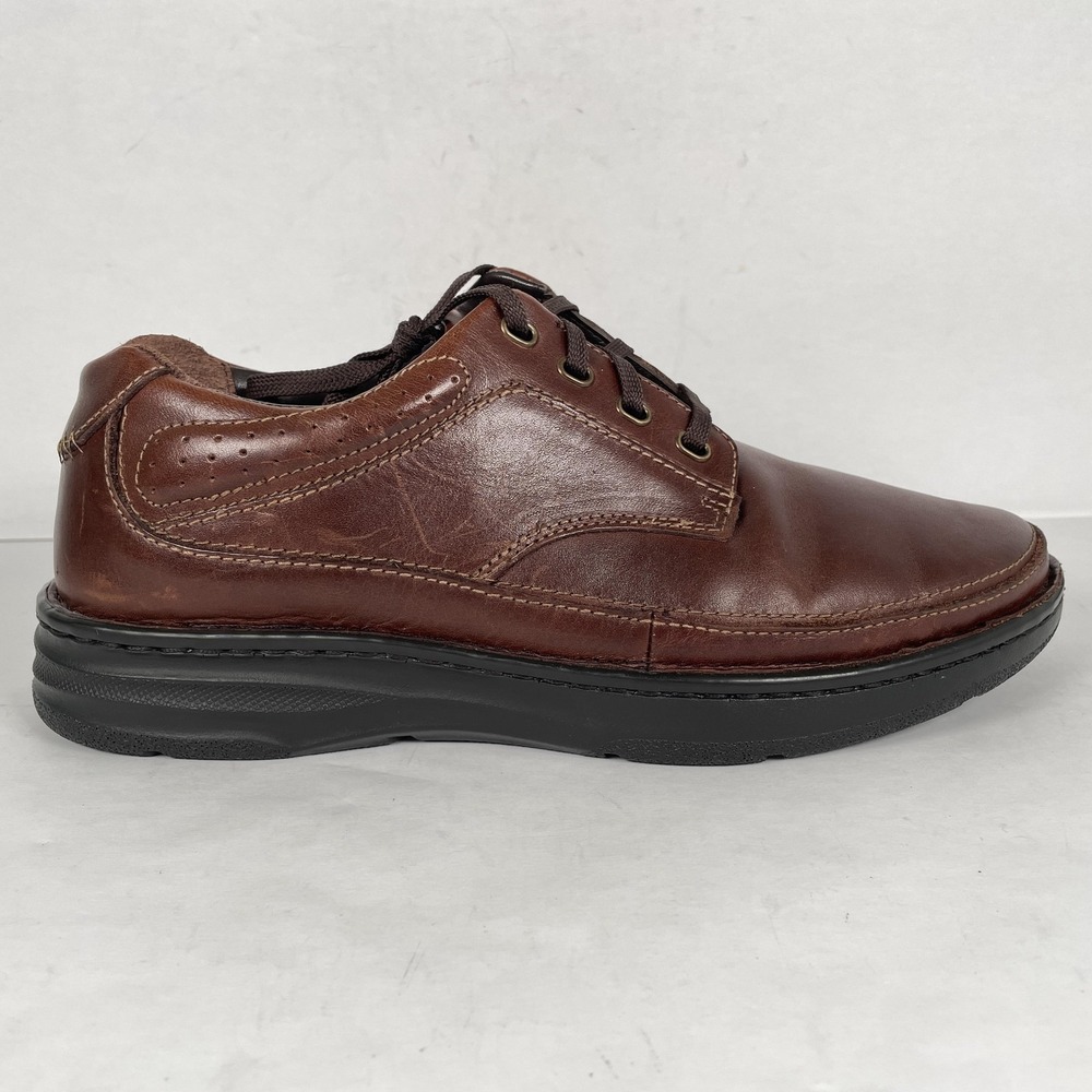 Drew Toledo Shoes Mens Size 10M Brown Leather Walking Comfort Lace Up Oxfords